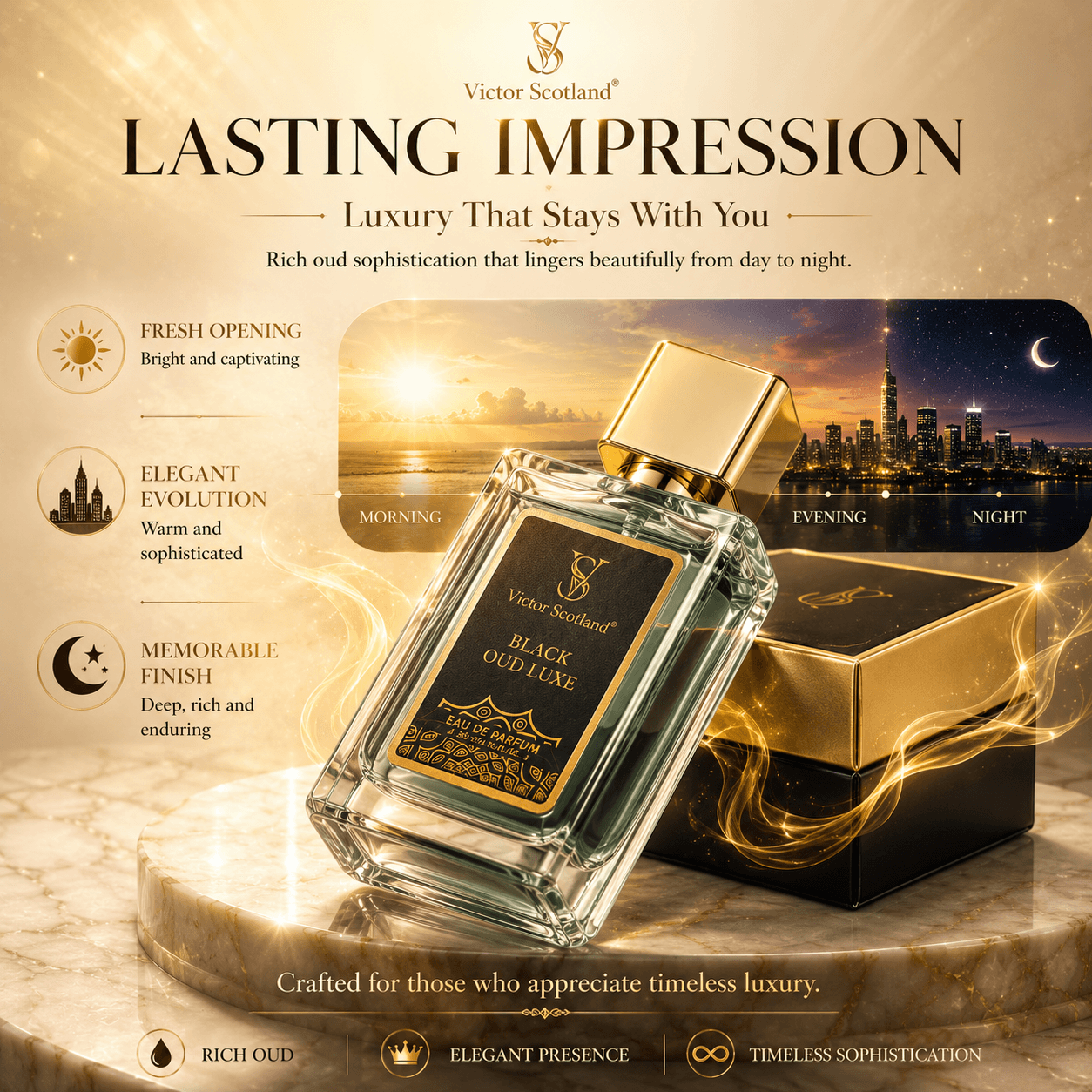 Black Oud Luxe lifestyle