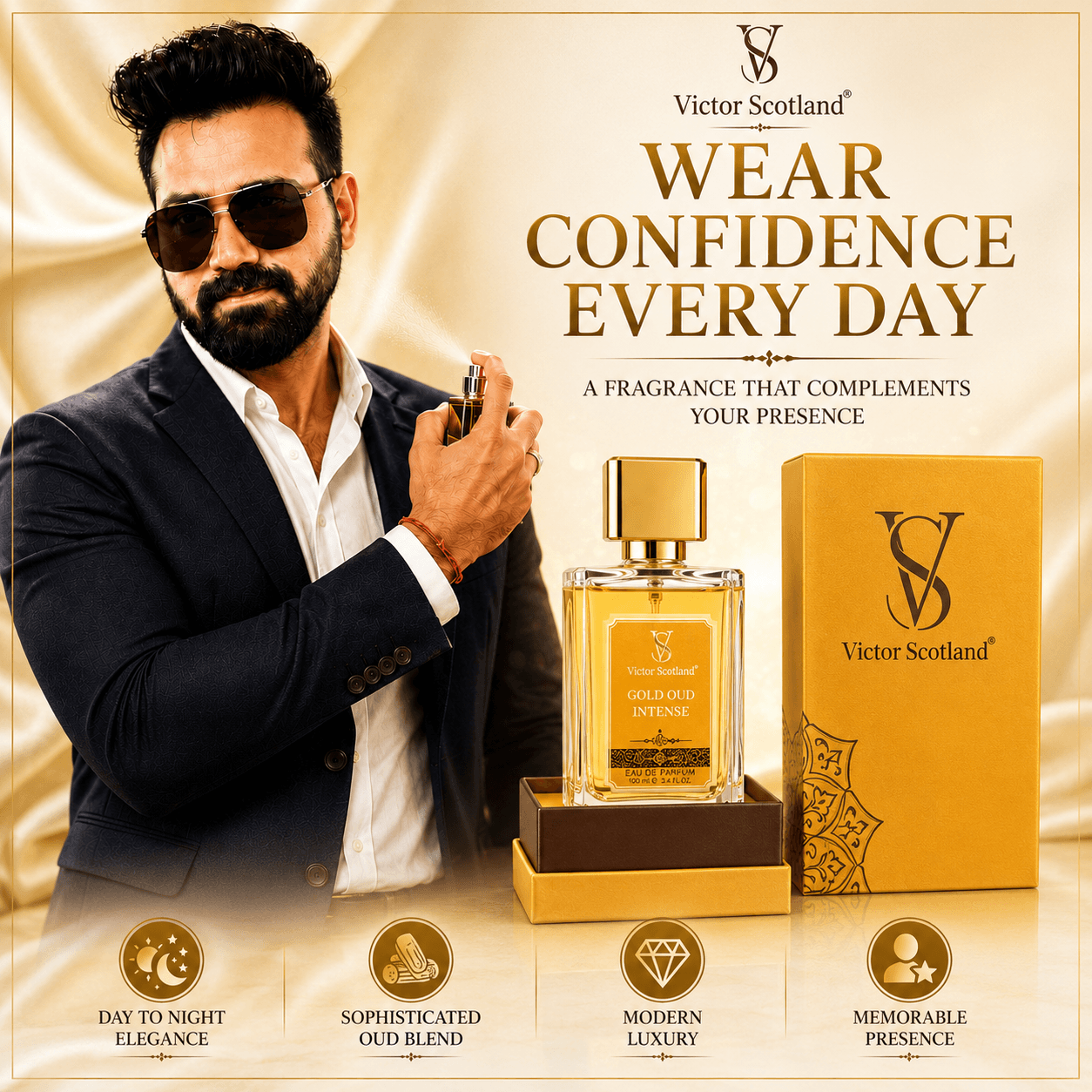Gold Oud Intense back view