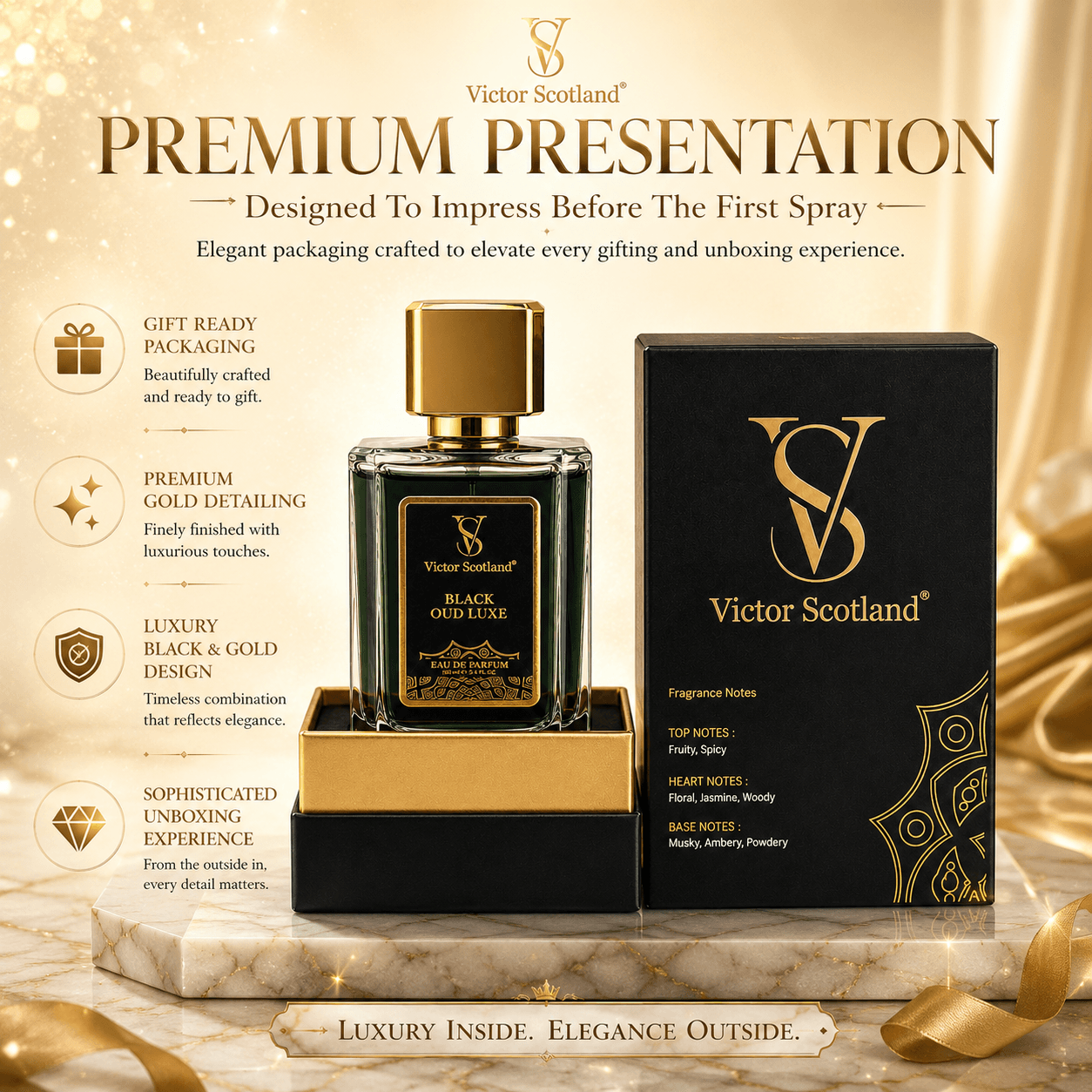 Black Oud Luxe lifestyle